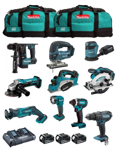 MAKITA Kit MK1003 (DHP482+ DTD152+ DHR171+ DGA452+ DJR183+