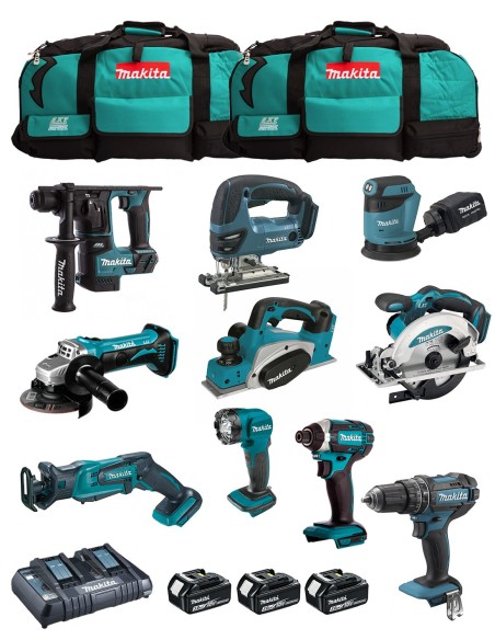 MAKITA Kit MK1003 (DHP482+ DTD152+ DHR171+ DGA452+ DJR183+