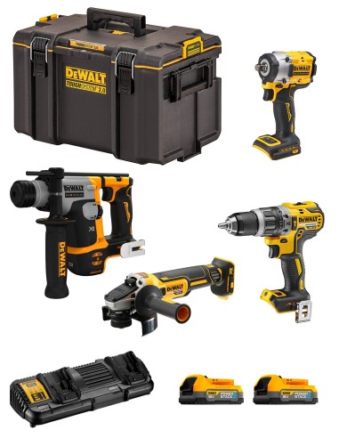 DeWALT Kit DWK405PS (DCH172 + DCF921 + DCD796 + DCG405 + 2 x