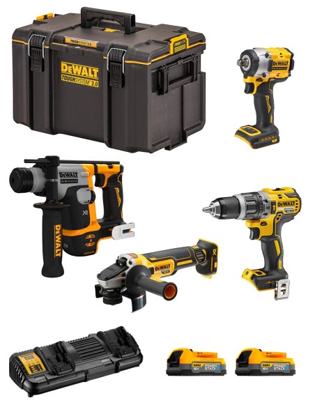 DeWALT Kit DWK405PS (DCH172 + DCF921 + DCD796 + DCG405 + 2 x