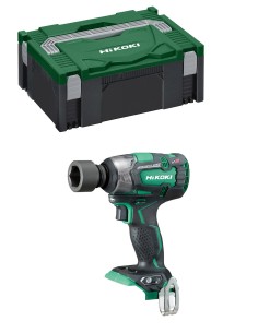 Llave de Impacto HIKOKI WR18DBDL2W2Z (Cuerpo solo + Maletín