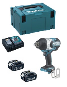 Llave de Impacto MAKITA DTW1001RTJ (2 x 5,0 Ah + DC18RC +