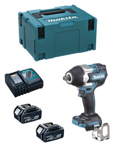 Clé à Chocs MAKITA DTW701RTJ (2 x 5,0 Ah + DC18RC + MAKPAC 3)
