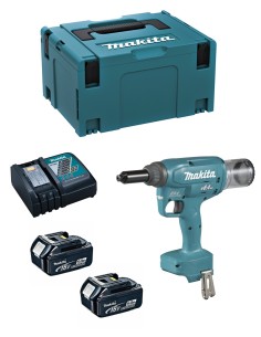 Blindnietsetzgerät MAKITA DRV250RTJ (2 x 5,0 Ah + DC18RC + MAKPAC 3)