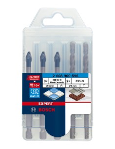 Set di 5 punte BOSCH EXPERT HEX-9 HardCeramic (2 608 900 596) 2