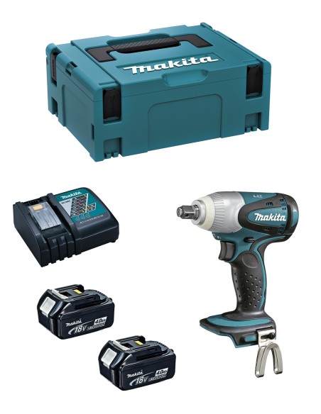 Clé à Chocs MAKITA DTW251RMJ (2 x 4,0 Ah + DC18RC + MAKPAC 2)