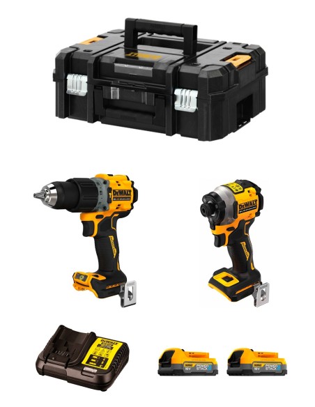 DeWALT Kit DCK2050E2T (DCD805 + DCF850 + 2 x 1,7 Ah Powerstack