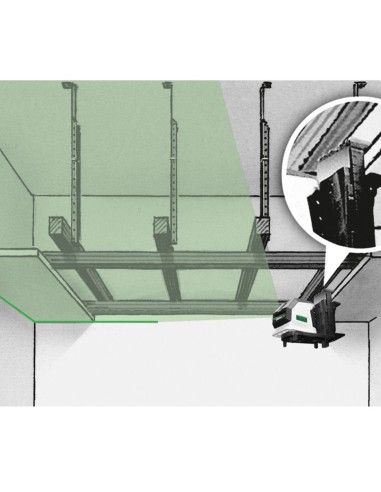 Green cross-line laser LASERLINER 031.390A - MasterCross-Laser