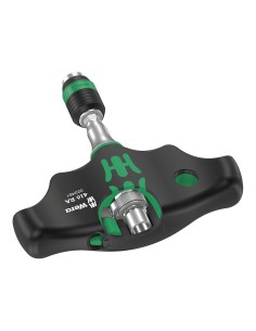 Porte-embouts avec fonction cliquet et serrage rapide WERA 416 RA Quergriff Rapidaptor