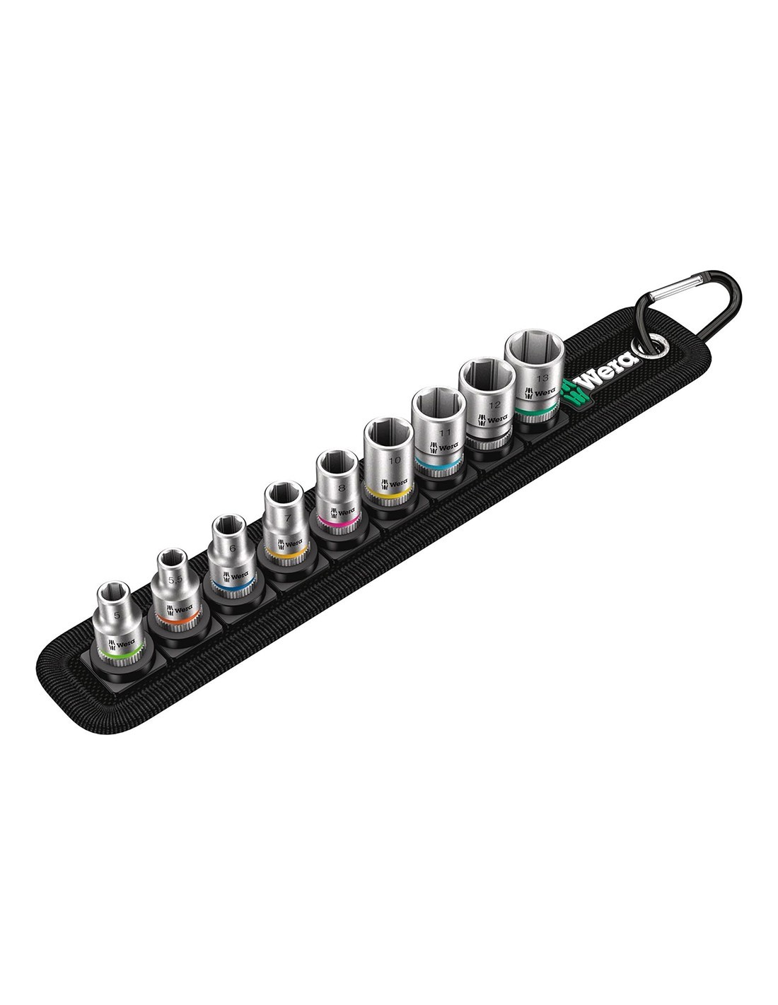 Set de 9 llaves de vaso Zyklop 1/4" WERA Belt A 4