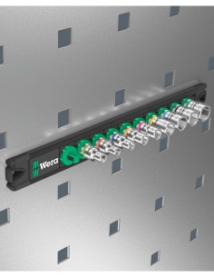 Set of 9 Zyklop socket wrenches 1/4" WERA Nuss-Magnetleiste A 4 2