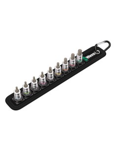 Set di 9 inserti-bussole Zyklop 1/4" con funzione di ritegno