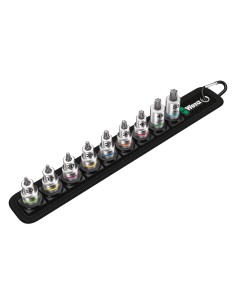 Set di 9 inserti-bussole Zyklop 3/8" con funzione di ritegno