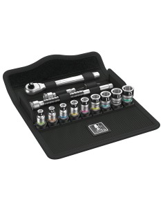 Set de bussole con funzione di ritegno Zyklop 1/4" WERA 8100 SA