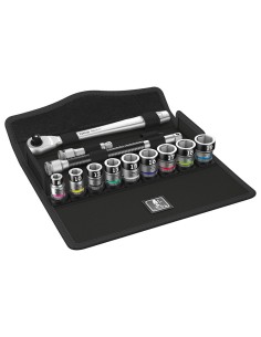 Set de bussole con funzione di ritegno Zyklop 3/8" WERA 8100 SB