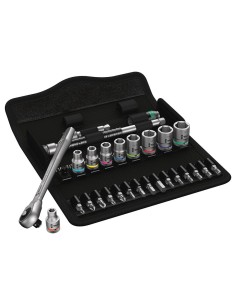 Set di bussole e inserti per avvitare 1/4" WERA 8100 SA 10