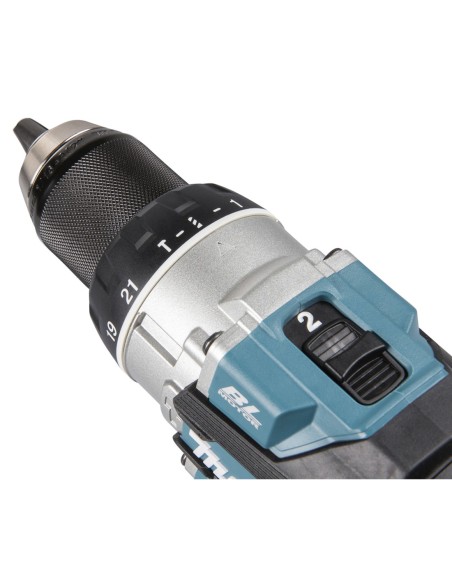 Taladro Percutor MAKITA DHP489RTJ (2 x 5,0 Ah + DC18RC + MAKPAC