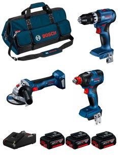 BOSCH Kit 0615990N31 (GSB 18V-45 + GDX 18V-200 + GWS 18V-7 + 2