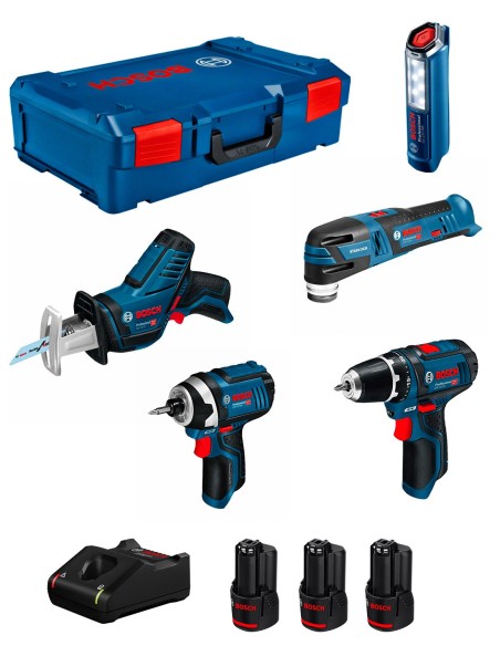 BOSCH Kit 0615990N1D (GSR 12V-15 + GOP 12V-28 + GDR 12V-105 +