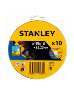 Set mit 10 INOX-Trennscheiben STANLEY STA38252-XJ (Ø 115 mm)