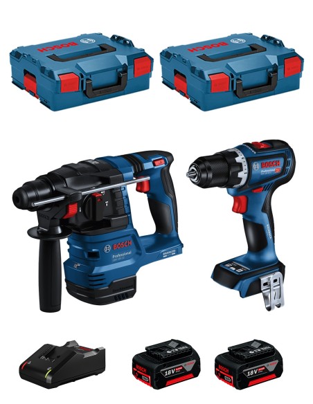 BOSCH Kit BK221 (GBH 18V-22 + GSR 18V-90 C + 2 x 5,0 Ah +