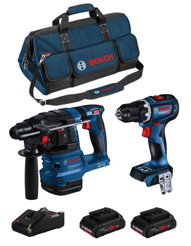 BOSCH Kit BK2021BAG (GBH 18V-22 + GSR 18V-90 C + 2 x 4,0 Ah
