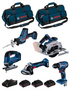 BOSCH Kit BK503BAG (GSR 18V-45 + GKS 18V-57-2 + GST 18V-125 B +