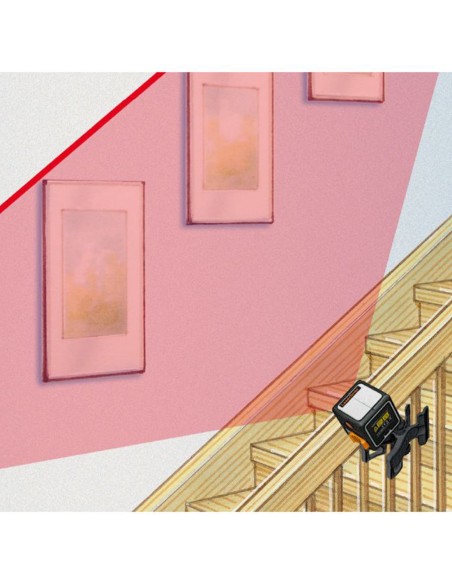 Red cross-line laser LASERLINER 036.150A - CompactCube-Laser 3