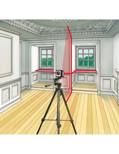 Red cross-line laser LASERLINER 036.150A - CompactCube-Laser 3