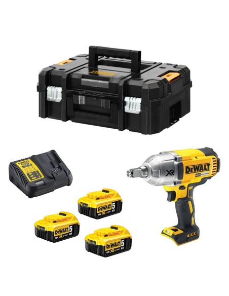 Clé à Chocs DeWALT DCF899P3T (3 x 5,0 Ah + DCB115 + TSTAK II)
