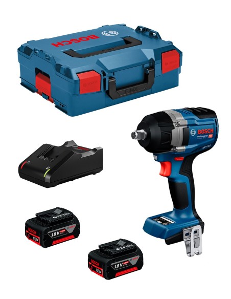 Clé à Chocs BOSCH GDS 18V-750 C (2 x 5,0 Ah + GAL1840CV +