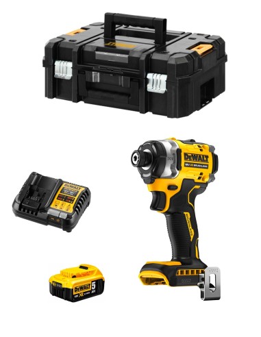 Visseuse à Chocs DeWALT DCF860P1 (1 x 5,0 Ah + DCB1104 + TSTAK