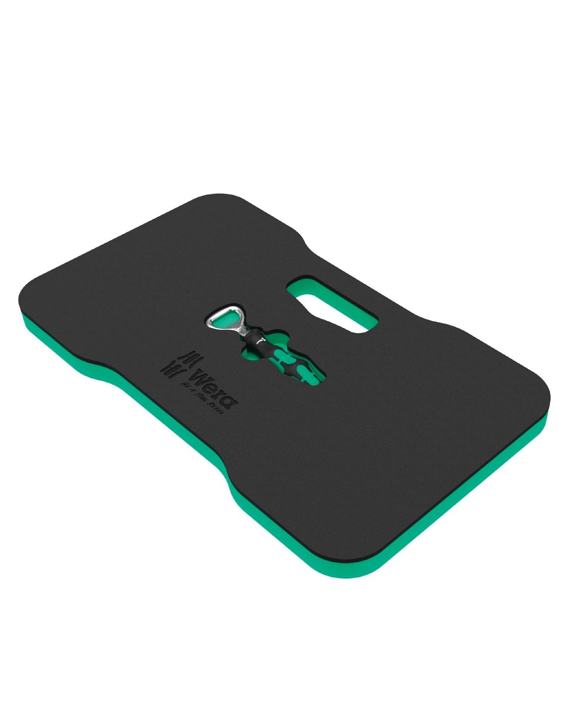 Set de 2 piezas cojín protector de rodillas y abridor de botellas WERA 9516