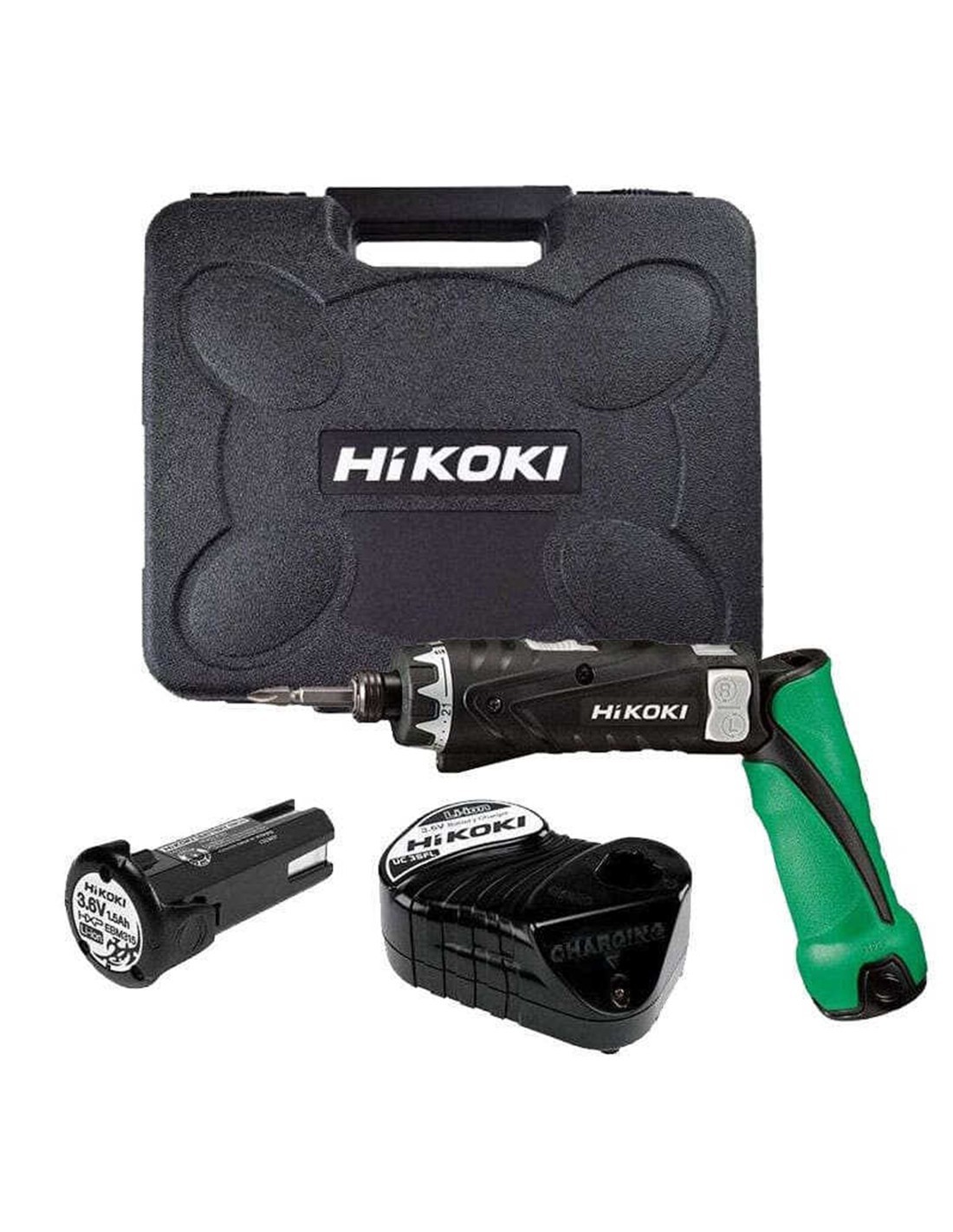 Taladro Atornillador HIKOKI DB3DL2WCZ (2 x 1,5 Ah + UC3SFL + Maletín de transporte)