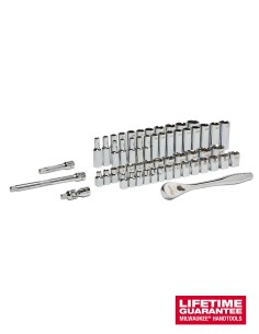 Metric 3/8" ratchet + socket set (56pc) Milwaukee 2