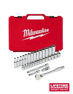 3/8" Ratschen und Steckschlüsseleinsatz Set metrisch (32