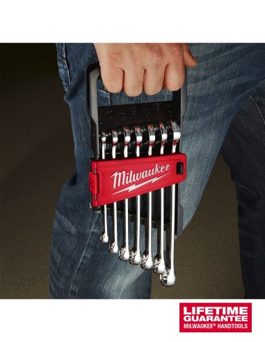 Juego de 7 llaves combinadas métrica MAX BITE Milwaukee