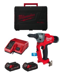 Remachadora Milwaukee M18ONEFPRT-202X (2 x 2,0 Ah + M12-18 FC +