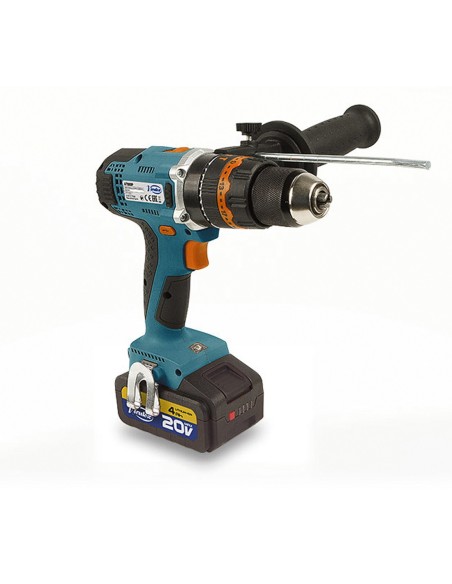 Taladro Percutor VIRUTEX ATB80P (2 x 4,0 Ah + Cargador +