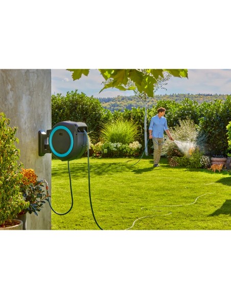Avvolgitubo a parete alimentazione a batteria GARDENA RollUp