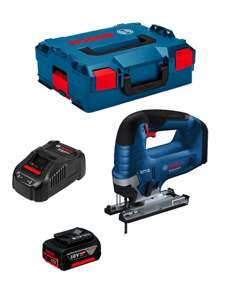 Scie Sauteuse BOSCH GST 18V-125 B (1 x 5,0 Ah + GAL18V-80 +