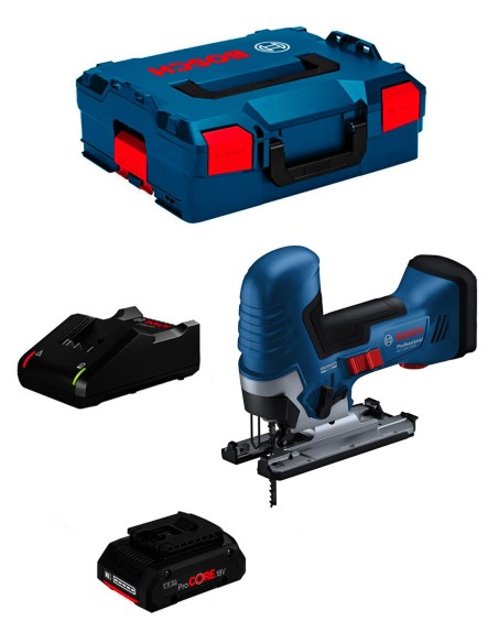 Stichsäge BOSCH GST 18V-125 S (1 x 4,0 Ah ProCORE + GAL18V-40 +