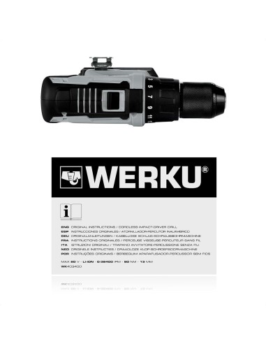 Taladro Percutor WERKU WK403400 (Cuerpo solo)