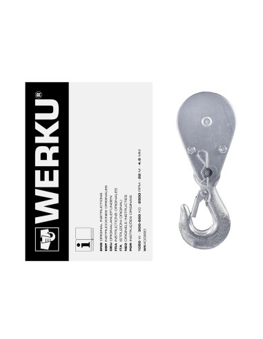 Palan à câble 300/600 Kg WERKU (1050 W)