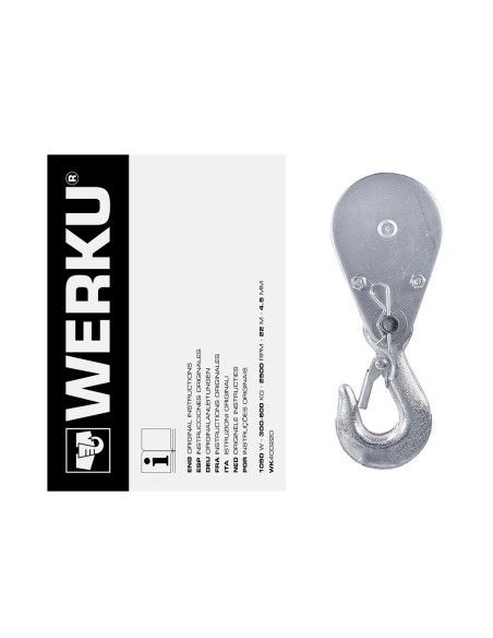 Palan à câble 300/600 Kg WERKU (1050 W)