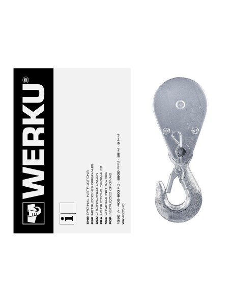 Palan à câble 400/800 Kg WERKU (1350 W)