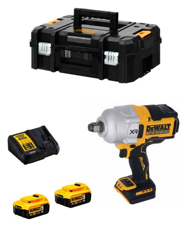 Llave de Impacto DeWALT DCF964P1T (2 x 5,0 Ah + DCB115 + TSTAK