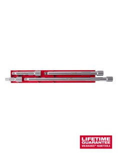 ½″ Drive extension set (4 pieces) Milwaukee