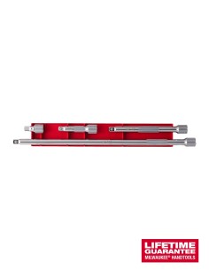 3/8" Drive extension set (4 pieces) Milwaukee