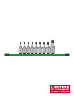 Set mit 1/2" torx Bit-Steckschlüsseleinsatz (9 teilig) Milwaukee